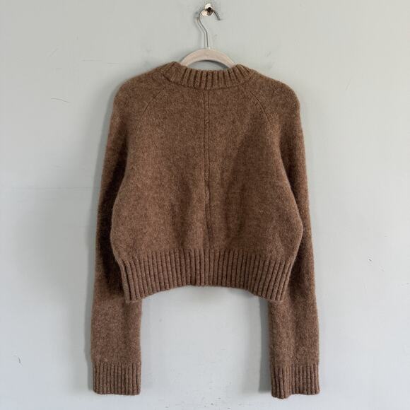 Sezane Sama Jumper Baby Alpaca Taupe Brown Sweater - Picture 3 of 6